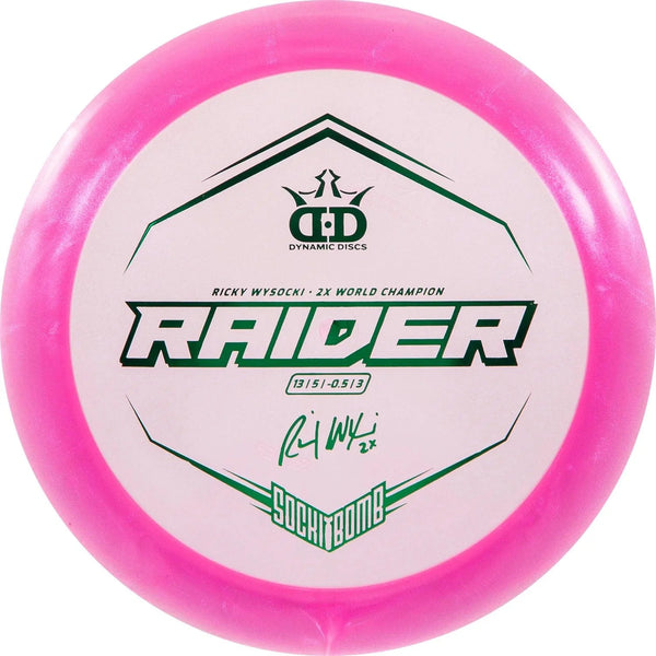 Dynamic Discs Lucid Ice Raider – Ricky Wysocki Sockibomb Stamp / 13 | 5 | 0,5 | 3
