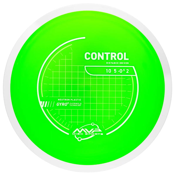 MVP Disc Sports Neutron Control - White Rim / 10 | 5 | -0.5 | 2